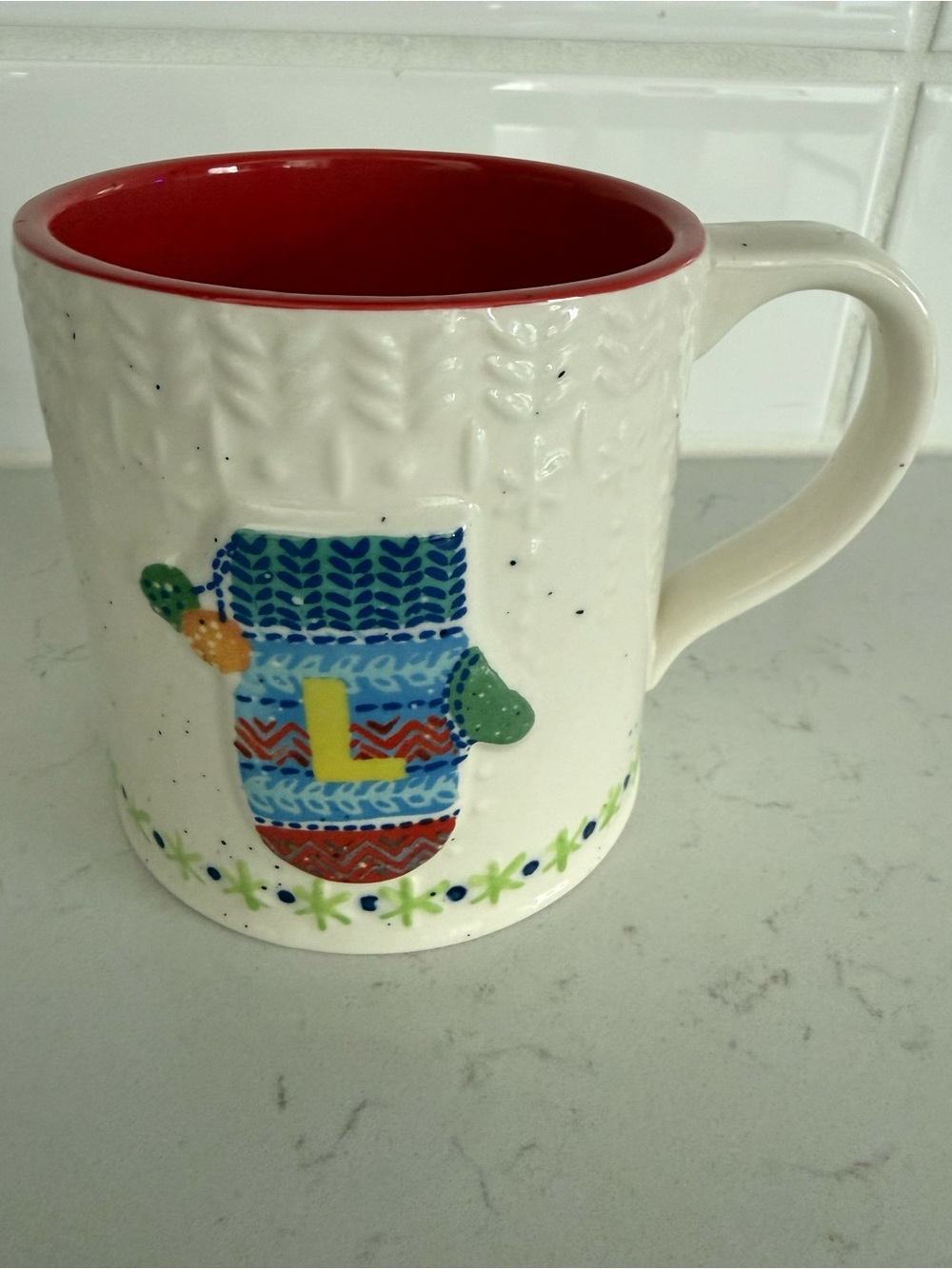 ANTHROPOLOGIE Monogram “L” Mug